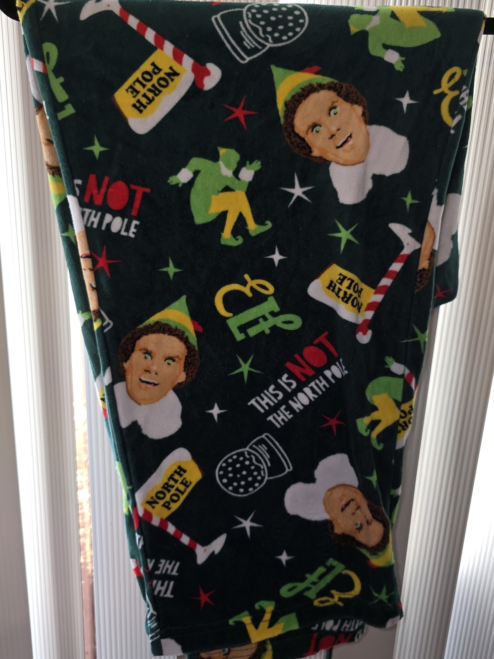 Elf Movie Pajama Pants XL Christmas Fleece Buddy the Elf Lounge Pants